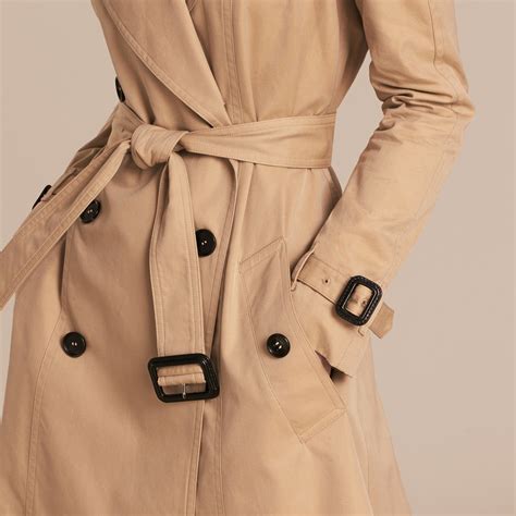 burberry cotton gabardine a line trench coat|authentic burberry trench coat.